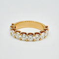 Mens Diamond 9ct Rose Gold Half Eternity Ring 50pt