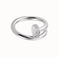 Diamond Tip Nail Ring - WG